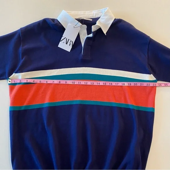 Zara Collared Rugby Long Sleeve Shirt - Picture 6 of 7